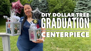 EASY DIY GRADUATION CENTERPIECE  Dollar Tree Materials 👨🏾‍🎓  Congrats MaineFlame HQ [upl. by Joiner216]