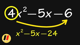 FASTEST way to factor a trinomial shorts [upl. by Ila]