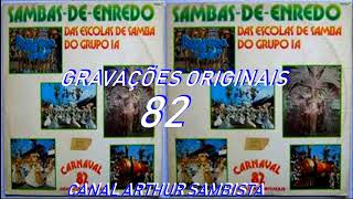 SAMBAS DE ENREDO 1982 RIO DE JANEIRO  GRUPO ESPECIAL 1 A [upl. by Paine330]