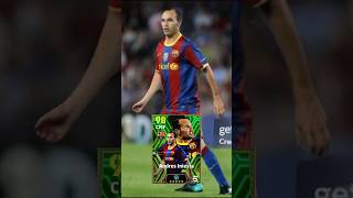 Efootball Andres Iniesta Fc Barcelona epic card❤football [upl. by Aiuqcaj49]