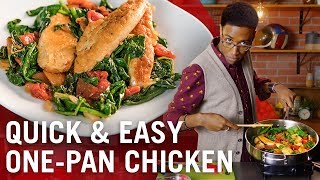 OnePan Chicken with Spinach amp Tomatoes  Flavor Makers Series  McCormick [upl. by Selrahc]