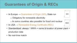 Introduction to Tracking Renewable Electricity  GOs  RECs [upl. by Dorsey]