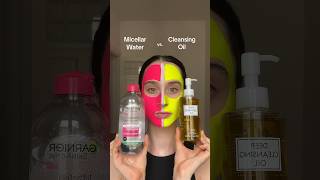 Micellar Water vs Cleansing Oil makeup makeupremover [upl. by Northrop]