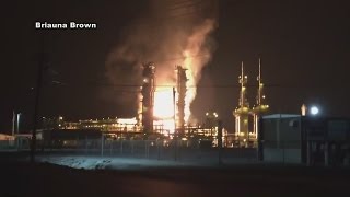 Explosion Fire at Pascagoula Gas Plant Under Control [upl. by Llennej15]