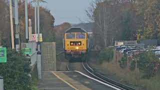 5X64  GBRf 47739 with 458403 passing West Byfleet  201124 [upl. by Capon713]