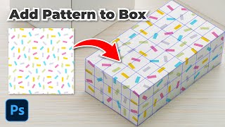 Add Pattern to Box using Vanishing Point Photoshop [upl. by Nunci]