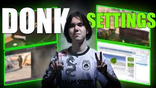 CS2 Donk SETUP amp SETTINGS  Game Monitor Nvidia Setup [upl. by Ttirrem]