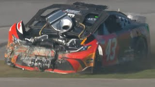 Erik Jones Injured After Talladega Wreck [upl. by Siraj]