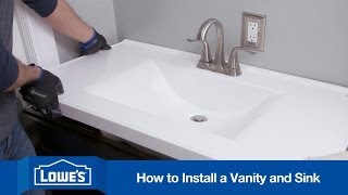 How To Install a Bathroom Vanity [upl. by Wolenik]