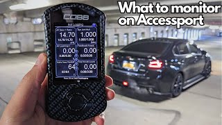 Cobb Accessport Best Gauges to Monitor [upl. by Grounds215]