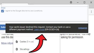 your card issuer declined this request contact your bank or use a different payment method [upl. by Ursal765]