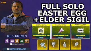 MW3 Zombies Full Solo Easter Egg amp Cutscene amp Elder Sigil Schematics [upl. by Shepp]