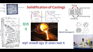 Solidification of Castings  Hindi  Cooling Curve of Pure Metals amp Alloys [upl. by Edgardo503]