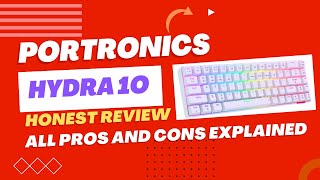 Best 60 sized Mechanical Wireless RGB Keyboard for Gaming Programmers  2999  Portronics Hydra 10 [upl. by Suiram]