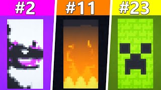 TOP 30 Best RANKED Banners in Minecraft [upl. by Aligna]