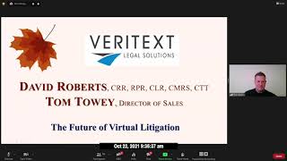 The Future of Virtual Litigation by Veritext Sales Directors David Roberts and Tom Towey [upl. by Ayifas]