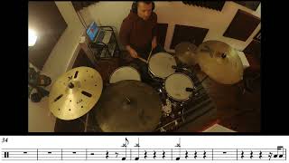 Good Old Fashioned Lover Boy Queen drum cover  score [upl. by Mastat953]