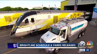 Brightline releases train schedules prices for West Palm Beach to Fort Lauderdale service [upl. by Dhiman298]