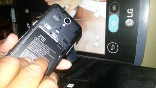 Phone freezes ZTE ZFIVE 2 Model Z836BL [upl. by Einiffit208]