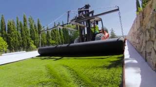 ▷ Instalación de Césped Artificial en Campo de Fútbol 5 para Fútbol Sala y Futbito [upl. by Christoffer]