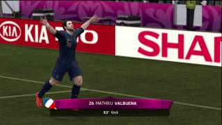 Euro 2012 Ukraine Vs France FIFA 12 Highlights [upl. by Palestine]