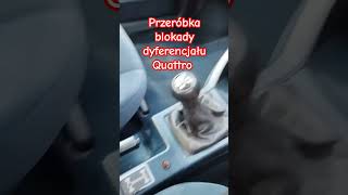 Przeróbka blokady dyferencjału w Audi 90 Quattro [upl. by Cob]