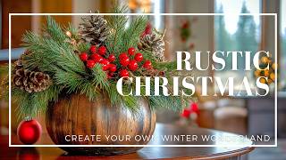 Rustic Christmas Magic Create Your Own Winter Wonderland [upl. by Ahsilla]