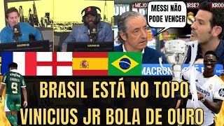 Tv Francesa Inglesa E Espanhola Falam De Vinicius Jr Bola De Ouro Endrick e Real Madrid [upl. by Leanahtan]