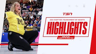 2024 SCOTTIES TOURNAMENT OF HEARTS HIGHLIGHTS Page Qualifier  Alberta vs Manitoba [upl. by Lenoyl]