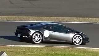 ﾗﾝﾎﾞﾙｷﾞｰﾆ・ウラカン サーキットを走った Huracan LP 6104 [upl. by Corkhill772]