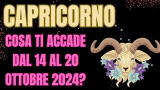 CAPRICORNO COSA ACCADRÀ DAL 14 AL 20 OTTOBRE 2024tarocchiinterattivi INTERATTIVO TAROCCHI [upl. by Woods]