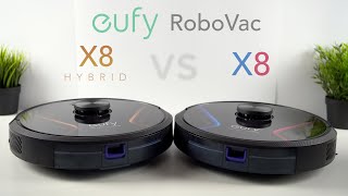 Eufy RoboVac X8 vs X8 Hybrid  Robotic Vacuum Cleaner InDepth Review [upl. by Enner]