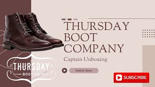 Thursday Boot Company Captain lace up boot Fall Essential [upl. by Neiviv]