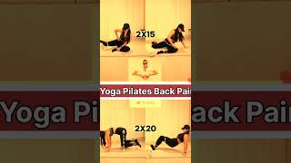 Yoga Pilates Back Pain Exercise At Homeyogapilates bellyfatexercise bellyfattips [upl. by Wootten]