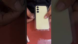 Samsung s24 membrane and lamination unboxing smartphone youtubeshorts shortvideo glass tech [upl. by Rebmat]