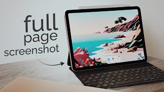 How to Take Full Page Screenshot on iPad tutorial [upl. by Ahidam]