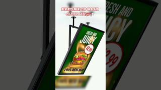 LIGHT BOX ADVERTISEMENT BOARD get affordable price 💯📢 cliponpictureframelightboxtrendingsorts [upl. by Arva]