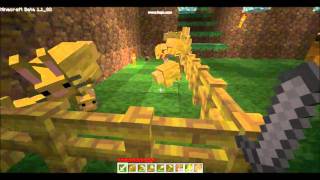 Minecraft Mo Creatures mod bunnys and horses [upl. by Lorri902]