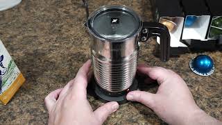 Nespresso Aeroccino 4 Milk Frother Dishwasher Safe First Try [upl. by Earezed]