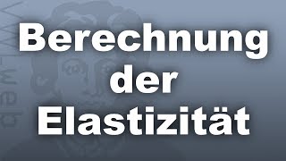 Berechnung der Elastizität  VWLweb  Goethe Uni Frankfurt  studentisches eLearningProjekt [upl. by Ettennig665]