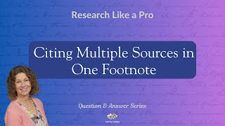 Citing Multiple Sources in One Footnote [upl. by Nataniel]