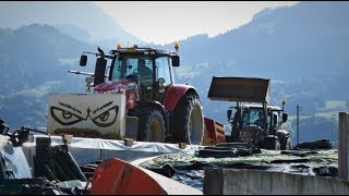 Ensilage de maïs 2018 à la ferme du comté [upl. by Sinnard]