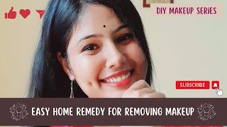 EASY HOME REMEDY FOR REMOVING MAKEUP [upl. by Anhavas]