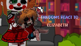 Fandoms react to FNAF Elizabeth 26 [upl. by Minetta880]