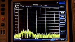 Spurious emissions of a USRP N210 with SBX daughterboard [upl. by Audrie]