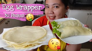 Fresh Lumpia WRAPPER Recipe pang Negosyo  Homemade Lumpiang Sariwa Egg Wrapper with Costing [upl. by Ragland567]