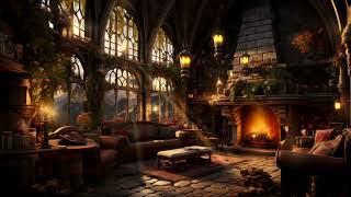 Soft Piano with Fireplace  Vintage Ambience Sound to Study Relax Sleep [upl. by Jegar]