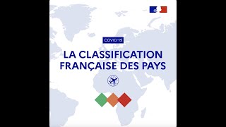 Déplacements à l’international  classification des pays au 6 janvier 2022 [upl. by Liesa]