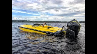 Liberator Mercury Racing 450R Fast Tunnel Boat [upl. by Aed398]