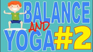 Balance and Yoga Stretching 2 6 minute PE Class Cool Down Station Activity Mindful Minute [upl. by Joette]